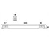 2~TRACK 240V Mitteleinspeisung 2~/schmal L300 18x18mm 2x240V