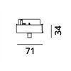 2~TRACK 240V Adapter-Pendelleuchte 2~Schiene 71x18x34mm