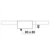 2~TRACK 240V Mitteneinspeiser 2~Schiene 80x80 H40mm 2x240V