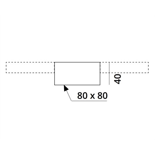 2~TRACK 240V Mitteneinspeiser 2~Schiene 80x80 H40mm 2x240V