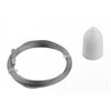 NORDIC*ALUMINIUM Seilabhängung 1~Schiene L=3m kürzb. /mit Kappe