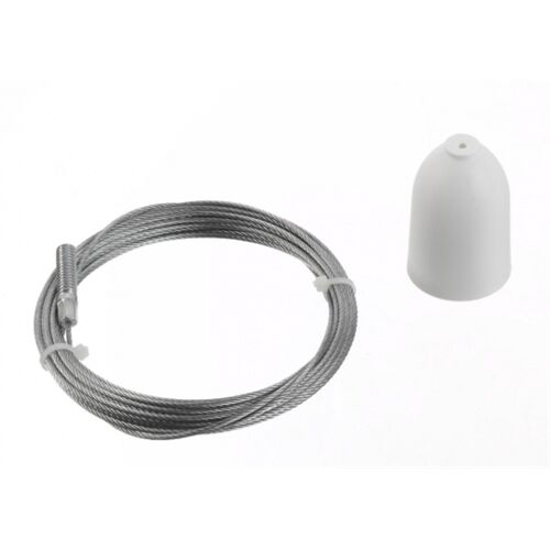 NORDIC*ALUMINIUM Seilabhängung 1~Schiene L=3m kürzb. /mit Kappe