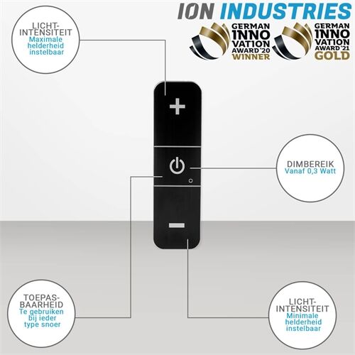 ION INDUSTRIES LED-Schnurdimmer 0,3-50 Watt 95 x 28 x 22mm