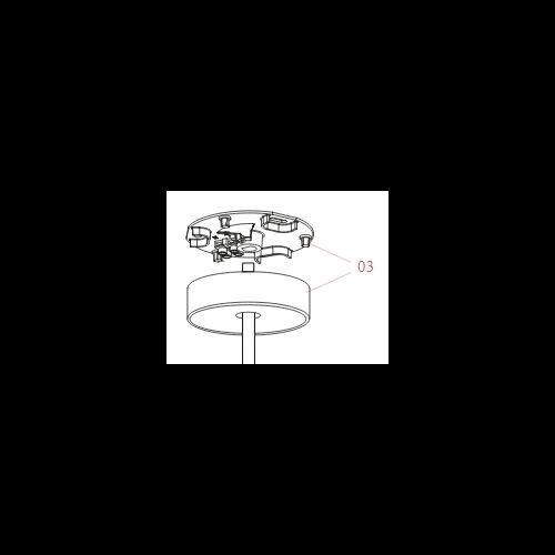 FLOS Ersatzteile Deckenrosette AIM /AIM SMALL Einzelleuchte