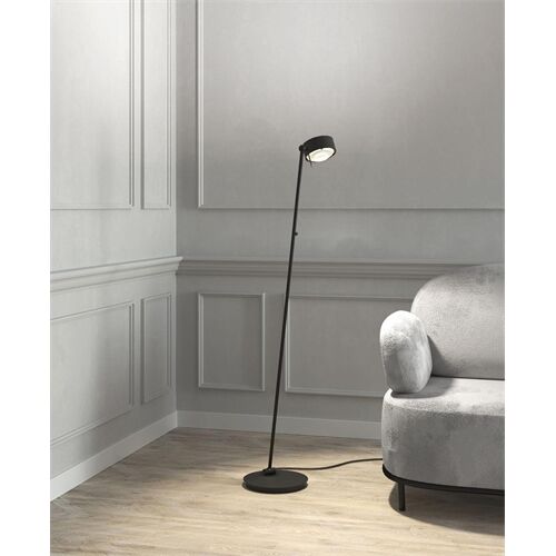 Top Light Puk!120 Floor 2x12W Avantgarde Body Chrom-sw /Kopf