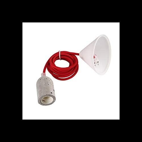 LED´sLight Pendel Betonlampenfassung E27 Baldachin 2m Kabel
