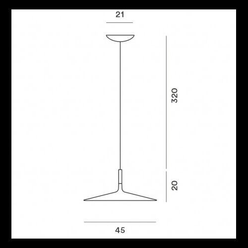 Foscarini Pendelleuchte APLOMB LARGE SOSPENSIONE GRIGIO 12W