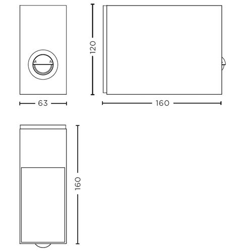 IP44.de eye control Up/Down 12W 630lm 2700K H120 B63 A160