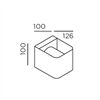 IP44.de intro Up/Down 15W/480 lm 3000K H100 B100 A126