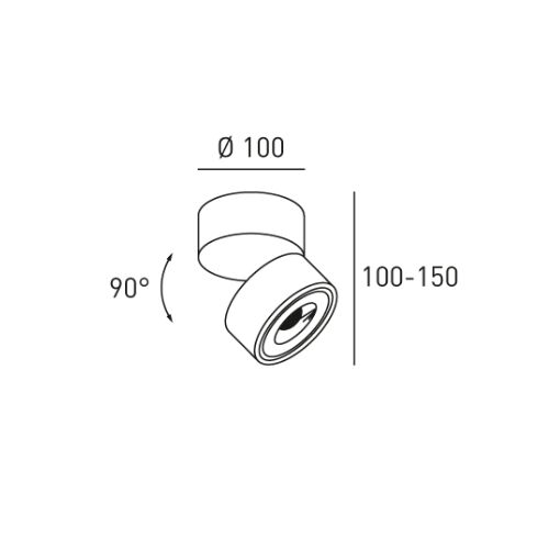 DLS CLIPPO OUTDOOR 8,8W 3000K 990Lm 30° IP65 phasDim