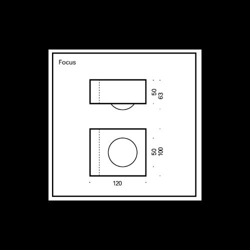 Top Light Focus 100 Wall 2x8W 1200Lm 2700K