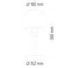 TECNOLUMEN Bauhauslampe WG24 100Jahre -Sonderedition