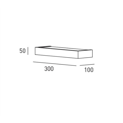 DLS Wandleuchte BRICK 30 LED 2700K 2160Lm PhasDimb.