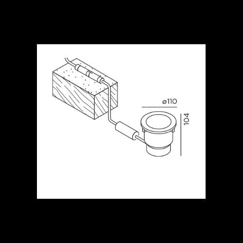 IP44.de Bodeneinbauleuchte -IN A- 8W/539lm 2700K Asym.IP67