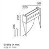 IP44.de Strahler -slat spike- connect 8W 280lm 2700K IP65