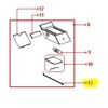 Artemide Ersatzteile TIZIO 35 Abstandstab L=110mm Glaskugel rot (Nr.13)