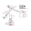 Artemide Ersatzteile TIZIO 35 Abstandstab L=110mm Glaskugel rot (Nr.13)