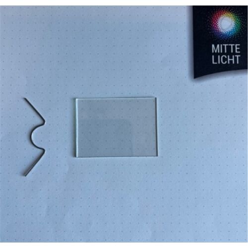 Artemide Ersatzteile TIZIO 35 Schutzglas mit Befestigungsfeder 51x33mm