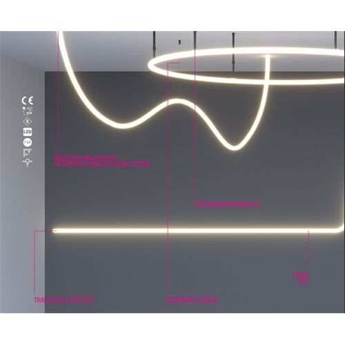 ARELUX XLOOP TUBULAR FLEX LED STRIP 25mm 3000K 48V 20m