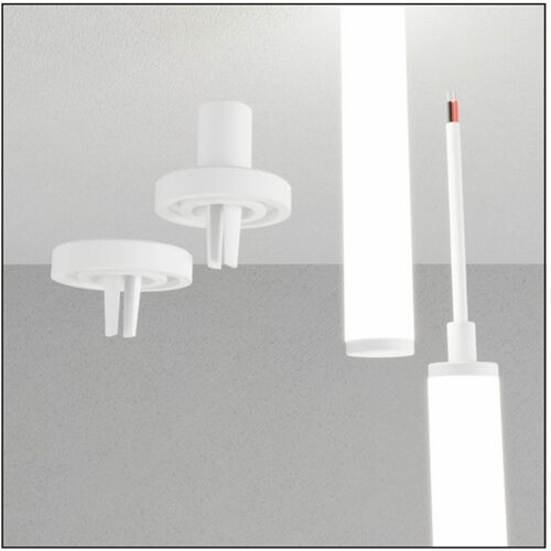 ARELUX XLOOP 25 END-Kappe D=25mm Set Längs