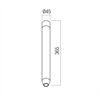 ARELUX XLOOP 25 CLINDRICAL DRIVER BOX D=45 L=365mm