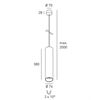 DLS BALI-L- Pendelleuchte 230V GU10 D=76 H=380mm