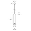 DLS BALI-L- Pendelleuchte 230V GU10 D=76 H=380mm