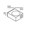 IP44.de luci control 12W/720Lm 2700K IP65