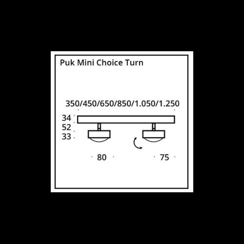 Top Light Puk Choice Turn 1250 4Köpfe 8x8W 2700K 4800Lm dimb