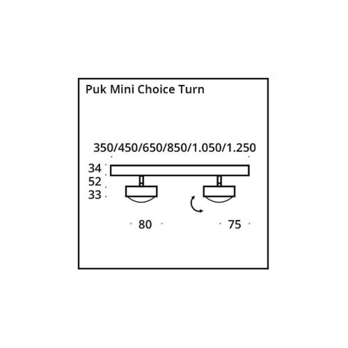 Top Light Puk Choice Turn 1250 4Köpfe 8x8W 2700K 4800Lm dimb