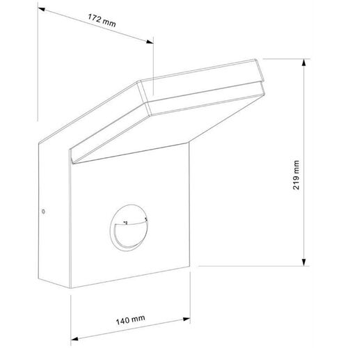 DEKO-Light Wandaufbauleuchte - Tucanae Motion 18W 3000K IP54
