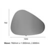 Top Light Flow Lin Lichtspiegel FLOW1 H76 B100 Dim/Tuneable