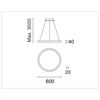 ALS Ringleuchte SUDR dir/indir D=600 2700K 57W Dim