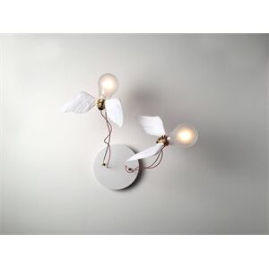 Ingo Maurer Lucellino Doppio 2x5W LED Birnen mit Gänsefedern Ingo Maurer Lucellino Doppio 2x5W LED Birnen mit Gänsefedern