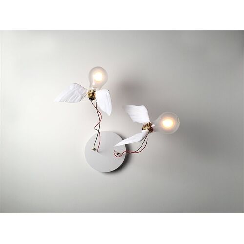 Ingo Maurer Lucellino Doppio 2x5W LED Birnen mit Gänsefedern