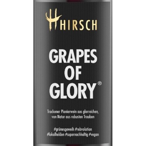 HIRSCH.wine GRAPES OF GLORY- ROT 0,75l 14%Vol Piwi trocken