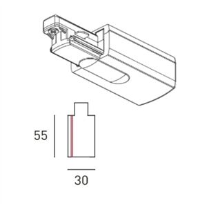NORDIC*ALUMINIUM 1~ ENDEINSPEISER -Links- Schutzleiter