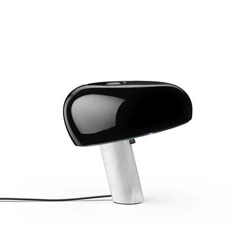 FLOS SNOOPY Tischleuchte, Marmor, Metall Fassung E27