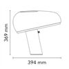 FLOS SNOOPY Tischleuchte, Marmor, Metall Fassung E27