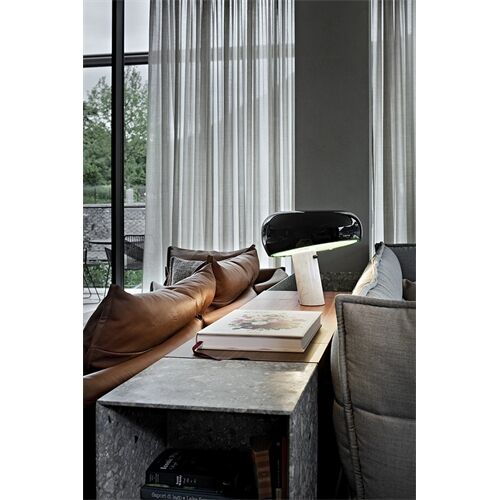 FLOS SNOOPY Tischleuchte, Marmor, Metall Fassung E27