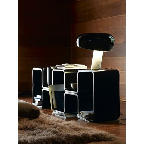 FLOS SNOOPY Tischleuchte, Marmor, Metall Fassung E27