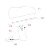 FLOS SNOOPY Tischleuchte, Marmor, Metall Fassung E27