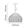 FLOS Pendelleuchte TATOU S2 1xE27 D=500 H=319