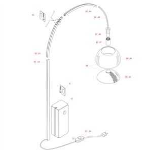 FLOS Ersatzteile ARCO - Stehleuchte Ersatzteile