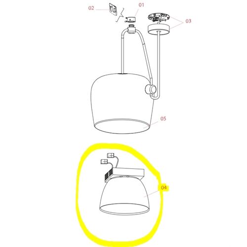 FLOS Ersatzteile LED Reflektoreinsatz AIM SMALL 2700K /Opaldiffusor