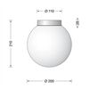 BEGA. Wand/Deckenleuchte D200mm E27 IP20