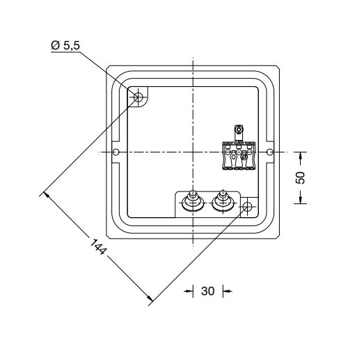 BEGA Leuchte E27 B160xH160xT180 IP65
