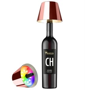 WeinRemise Rotwein Cuvée -CH- & AkkuAufsatzleuchte Roségold