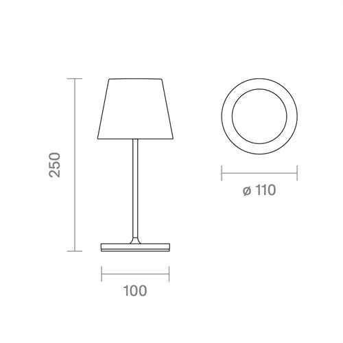 SIGOR NUINDIE MINI USB-C 2,2W H-250mm FlexMood Touchdim