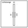 Top Light LICHTSTANGE Sockel für Linestra S14d 40x48x88mm